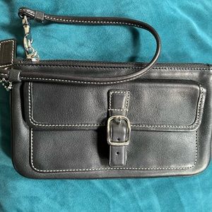 Coach Black wristlet